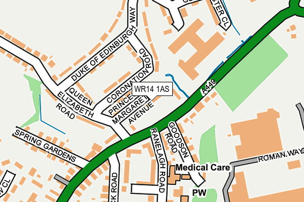WR14 1AS map - OS OpenMap – Local (Ordnance Survey) WR14 1AS map - OS OpenMap – Local (Ordnance Survey)