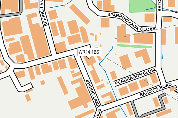 WR14 1BS map - OS OpenMap – Local (Ordnance Survey) WR14 1BS map - OS OpenMap – Local (Ordnance Survey)