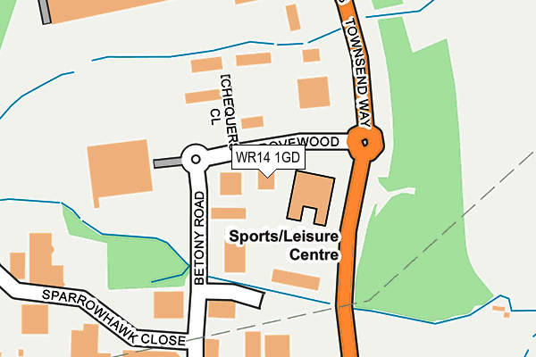 WR14 1GD map - OS OpenMap – Local (Ordnance Survey) WR14 1GD map - OS OpenMap – Local (Ordnance Survey)