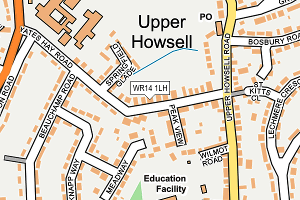 WR14 1LH map - OS OpenMap – Local (Ordnance Survey) WR14 1LH map - OS OpenMap – Local (Ordnance Survey)
