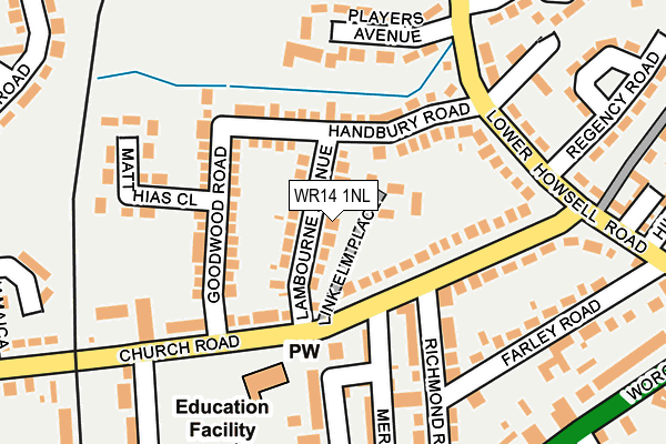 WR14 1NL map - OS OpenMap – Local (Ordnance Survey) WR14 1NL map - OS OpenMap – Local (Ordnance Survey)
