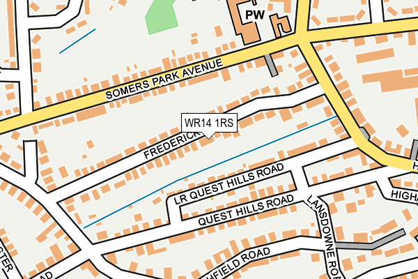 WR14 1RS map - OS OpenMap – Local (Ordnance Survey) WR14 1RS map - OS OpenMap – Local (Ordnance Survey)