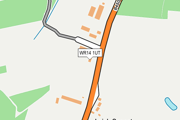 WR14 1UT map - OS OpenMap – Local (Ordnance Survey)