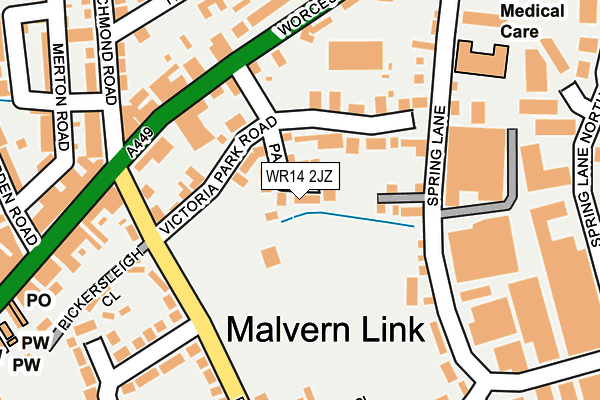 WR14 2JZ map - OS OpenMap – Local (Ordnance Survey) WR14 2JZ map - OS OpenMap – Local (Ordnance Survey)