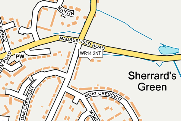 WR14 2NT map - OS OpenMap – Local (Ordnance Survey) WR14 2NT map - OS OpenMap – Local (Ordnance Survey)