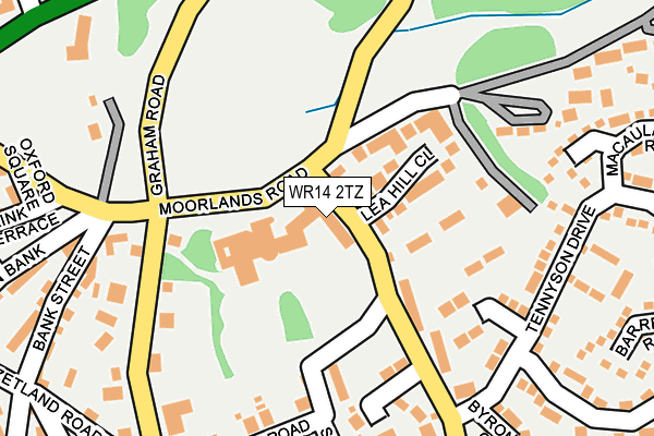 WR14 2TZ map - OS OpenMap – Local (Ordnance Survey) WR14 2TZ map - OS OpenMap – Local (Ordnance Survey)