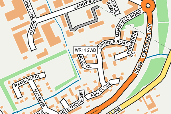 WR14 2WD map - OS OpenMap – Local (Ordnance Survey) WR14 2WD map - OS OpenMap – Local (Ordnance Survey)