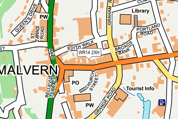 WR14 2XH map - OS OpenMap – Local (Ordnance Survey) WR14 2XH map - OS OpenMap – Local (Ordnance Survey)