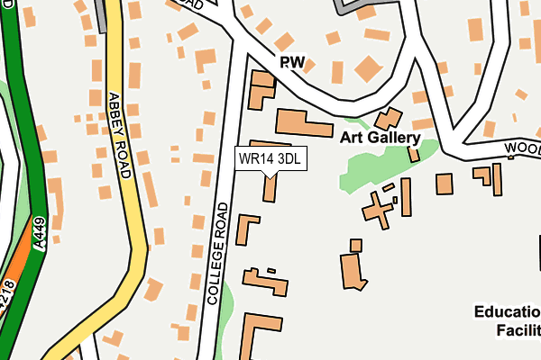 WR14 3DL map - OS OpenMap – Local (Ordnance Survey) WR14 3DL map - OS OpenMap – Local (Ordnance Survey)