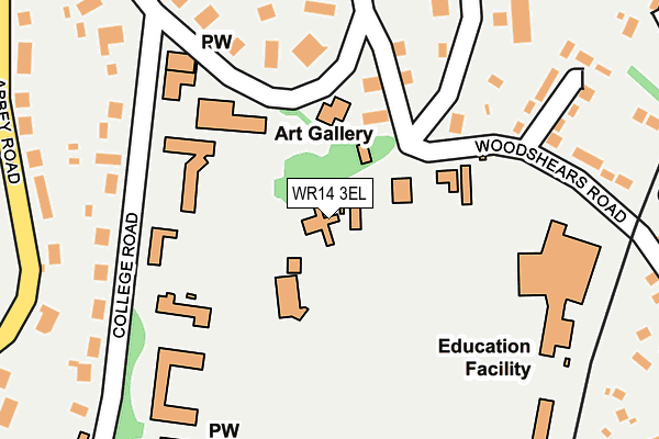 WR14 3EL map - OS OpenMap – Local (Ordnance Survey) WR14 3EL map - OS OpenMap – Local (Ordnance Survey)