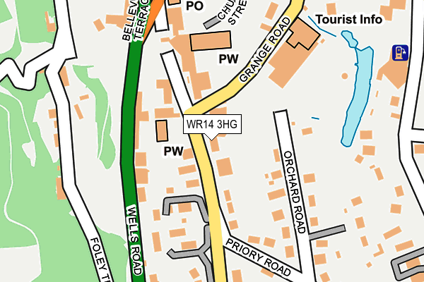 WR14 3HG map - OS OpenMap – Local (Ordnance Survey) WR14 3HG map - OS OpenMap – Local (Ordnance Survey)