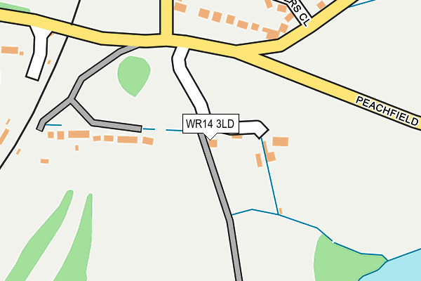 WR14 3LD map - OS OpenMap – Local (Ordnance Survey) WR14 3LD map - OS OpenMap – Local (Ordnance Survey)