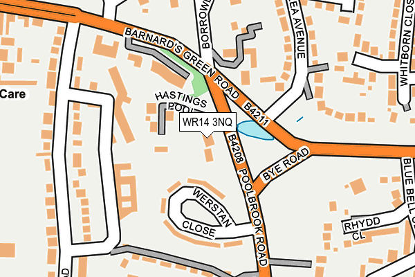 WR14 3NQ map - OS OpenMap – Local (Ordnance Survey)