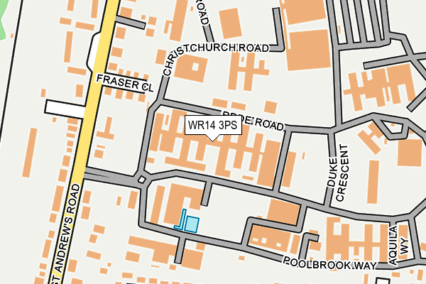 WR14 3PS map - OS OpenMap – Local (Ordnance Survey) WR14 3PS map - OS OpenMap – Local (Ordnance Survey)