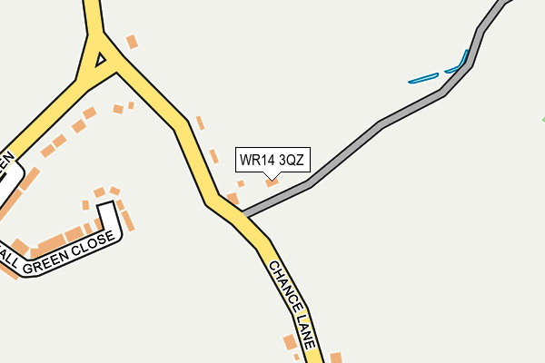 WR14 3QZ map - OS OpenMap – Local (Ordnance Survey) WR14 3QZ map - OS OpenMap – Local (Ordnance Survey)