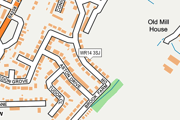 WR14 3SJ map - OS OpenMap – Local (Ordnance Survey) WR14 3SJ map - OS OpenMap – Local (Ordnance Survey)