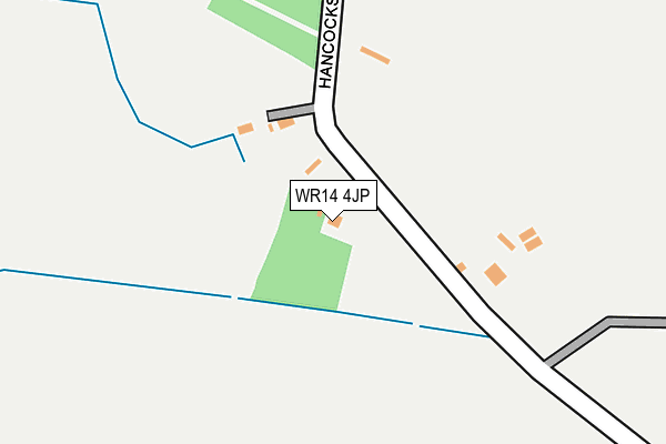 WR14 4JP map - OS OpenMap – Local (Ordnance Survey) WR14 4JP map - OS OpenMap – Local (Ordnance Survey)