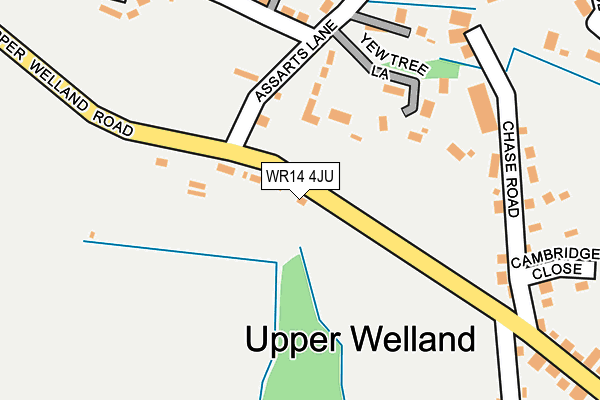 WR14 4JU map - OS OpenMap – Local (Ordnance Survey) WR14 4JU map - OS OpenMap – Local (Ordnance Survey)