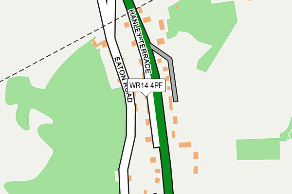 WR14 4PF map - OS OpenMap – Local (Ordnance Survey) WR14 4PF map - OS OpenMap – Local (Ordnance Survey)