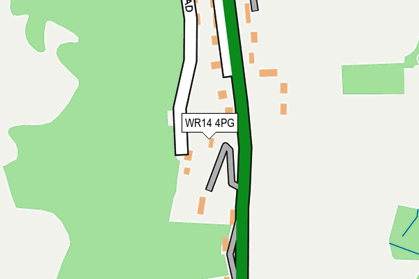 WR14 4PG map - OS OpenMap – Local (Ordnance Survey) WR14 4PG map - OS OpenMap – Local (Ordnance Survey)