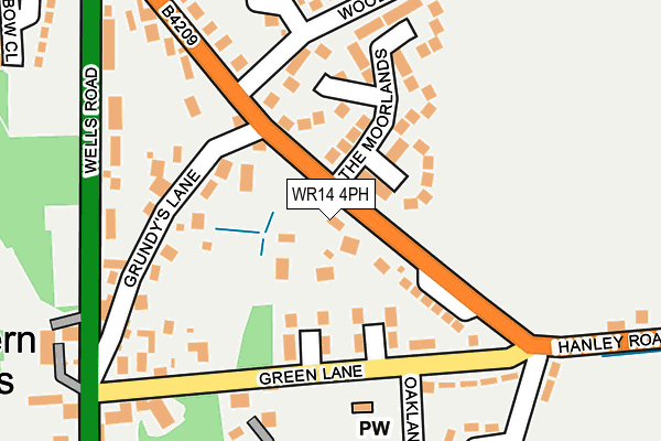WR14 4PH map - OS OpenMap – Local (Ordnance Survey) WR14 4PH map - OS OpenMap – Local (Ordnance Survey)