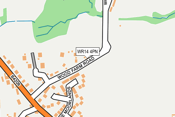 WR14 4PN map - OS OpenMap – Local (Ordnance Survey) WR14 4PN map - OS OpenMap – Local (Ordnance Survey)