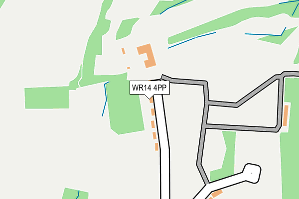 WR14 4PP map - OS OpenMap – Local (Ordnance Survey)