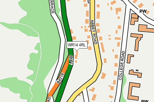 WR14 4RL map - OS OpenMap – Local (Ordnance Survey) WR14 4RL map - OS OpenMap – Local (Ordnance Survey)