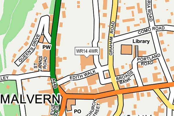 WR14 4WR map - OS OpenMap – Local (Ordnance Survey) WR14 4WR map - OS OpenMap – Local (Ordnance Survey)