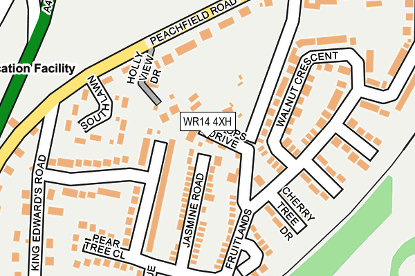 WR14 4XH map - OS OpenMap – Local (Ordnance Survey) WR14 4XH map - OS OpenMap – Local (Ordnance Survey)