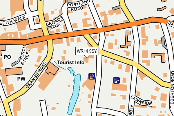 WR14 9SY map - OS OpenMap – Local (Ordnance Survey) WR14 9SY map - OS OpenMap – Local (Ordnance Survey)