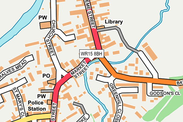 WR15 8BH map - OS OpenMap – Local (Ordnance Survey) WR15 8BH map - OS OpenMap – Local (Ordnance Survey)
