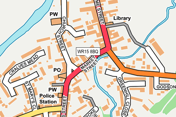 WR15 8BQ map - OS OpenMap – Local (Ordnance Survey) WR15 8BQ map - OS OpenMap – Local (Ordnance Survey)