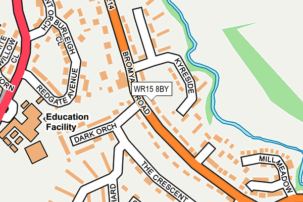 WR15 8BY map - OS OpenMap – Local (Ordnance Survey) WR15 8BY map - OS OpenMap – Local (Ordnance Survey)
