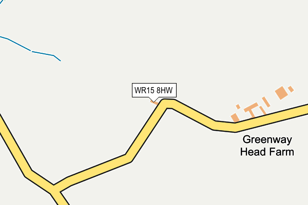 WR15 8HW map - OS OpenMap – Local (Ordnance Survey)