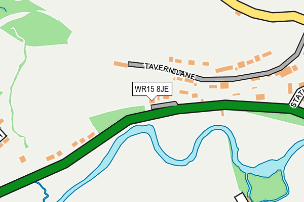 WR15 8JE map - OS OpenMap – Local (Ordnance Survey) WR15 8JE map - OS OpenMap – Local (Ordnance Survey)