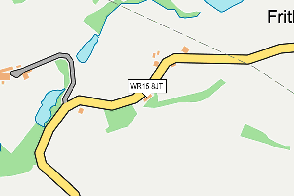 WR15 8JT map - OS OpenMap – Local (Ordnance Survey) WR15 8JT map - OS OpenMap – Local (Ordnance Survey)