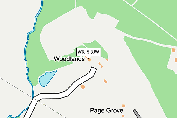 WR15 8JW map - OS OpenMap – Local (Ordnance Survey) WR15 8JW map - OS OpenMap – Local (Ordnance Survey)