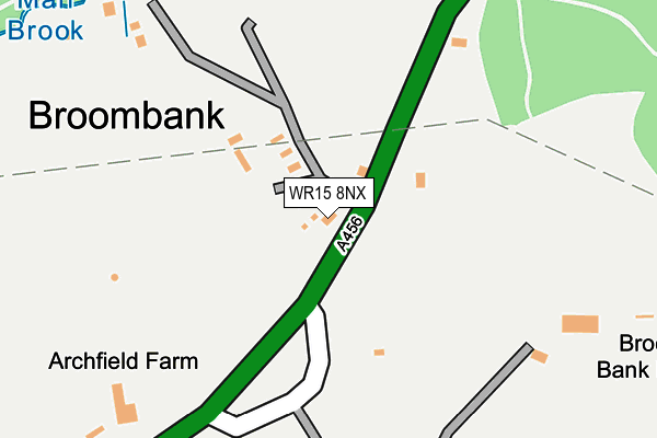 WR15 8NX map - OS OpenMap – Local (Ordnance Survey) WR15 8NX map - OS OpenMap – Local (Ordnance Survey)