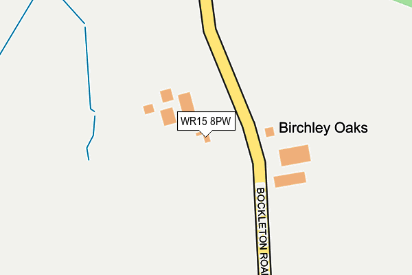 WR15 8PW map - OS OpenMap – Local (Ordnance Survey)
