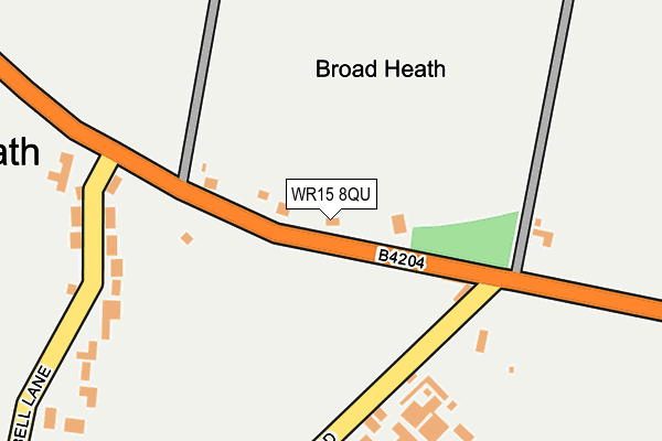 WR15 8QU map - OS OpenMap – Local (Ordnance Survey)