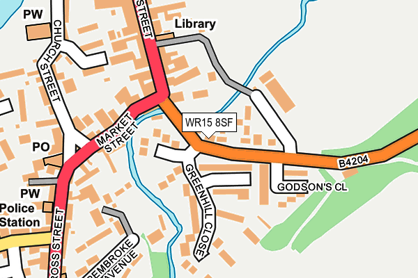 WR15 8SF map - OS OpenMap – Local (Ordnance Survey) WR15 8SF map - OS OpenMap – Local (Ordnance Survey)