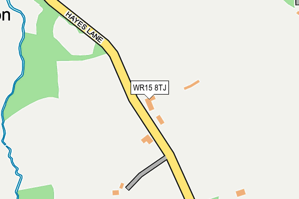 WR15 8TJ map - OS OpenMap – Local (Ordnance Survey) WR15 8TJ map - OS OpenMap – Local (Ordnance Survey)
