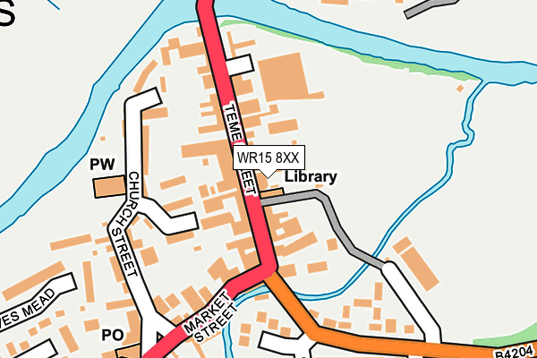 WR15 8XX map - OS OpenMap – Local (Ordnance Survey)