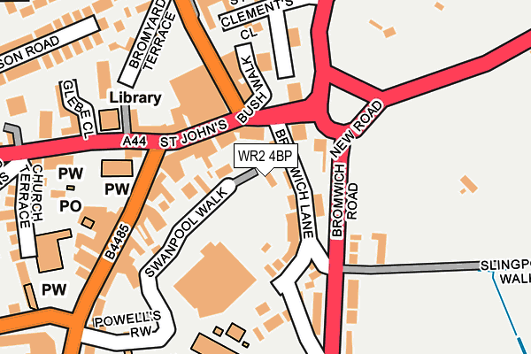 WR2 4BP map - OS OpenMap – Local (Ordnance Survey) WR2 4BP map - OS OpenMap – Local (Ordnance Survey)
