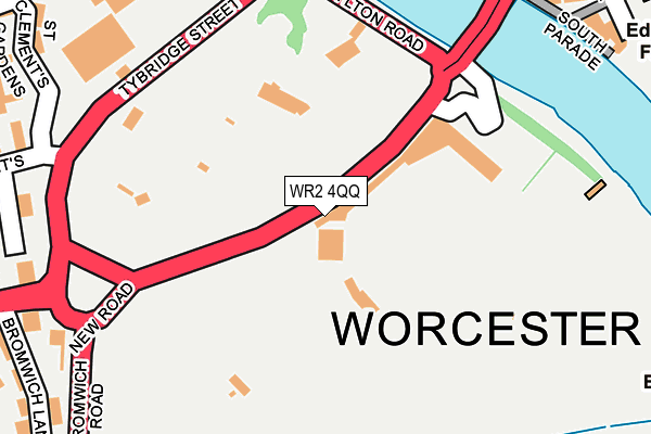 WR2 4QQ map - OS OpenMap – Local (Ordnance Survey) WR2 4QQ map - OS OpenMap – Local (Ordnance Survey)