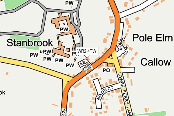 WR2 4TW map - OS OpenMap – Local (Ordnance Survey) WR2 4TW map - OS OpenMap – Local (Ordnance Survey)
