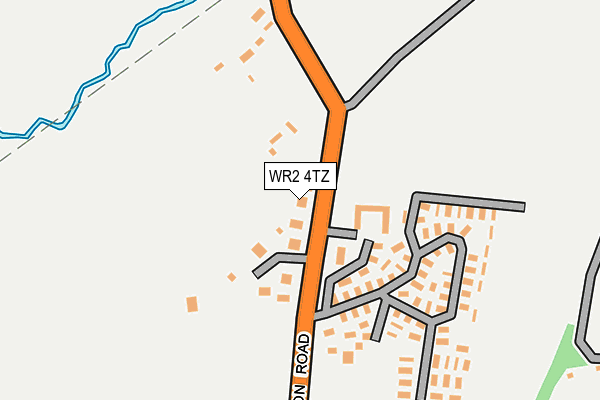 WR2 4TZ map - OS OpenMap – Local (Ordnance Survey) WR2 4TZ map - OS OpenMap – Local (Ordnance Survey)