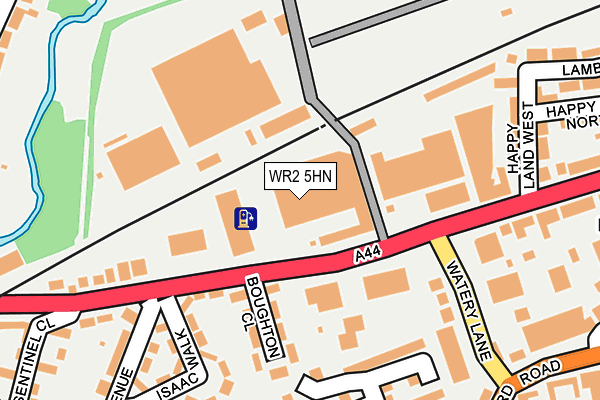 WR2 5HN map - OS OpenMap – Local (Ordnance Survey) WR2 5HN map - OS OpenMap – Local (Ordnance Survey)