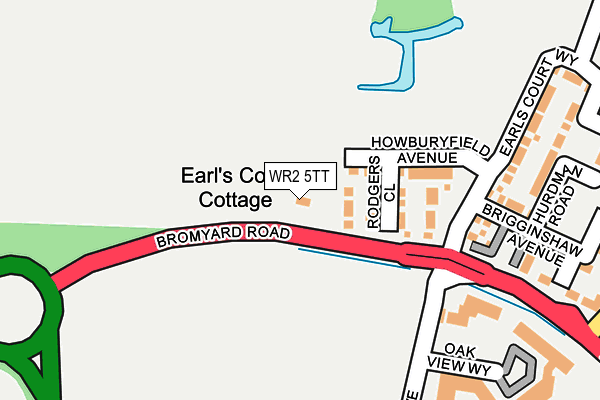 WR2 5TT map - OS OpenMap – Local (Ordnance Survey) WR2 5TT map - OS OpenMap – Local (Ordnance Survey)
